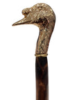 Golden Swan Long Handled Shoehorn - Golden/Chestnut SHOEHORN